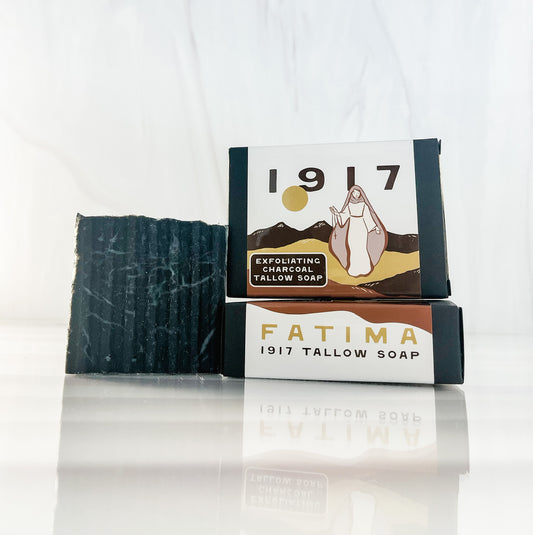 1917 Fatima Tallow Soap - Exfoliating Charcoal