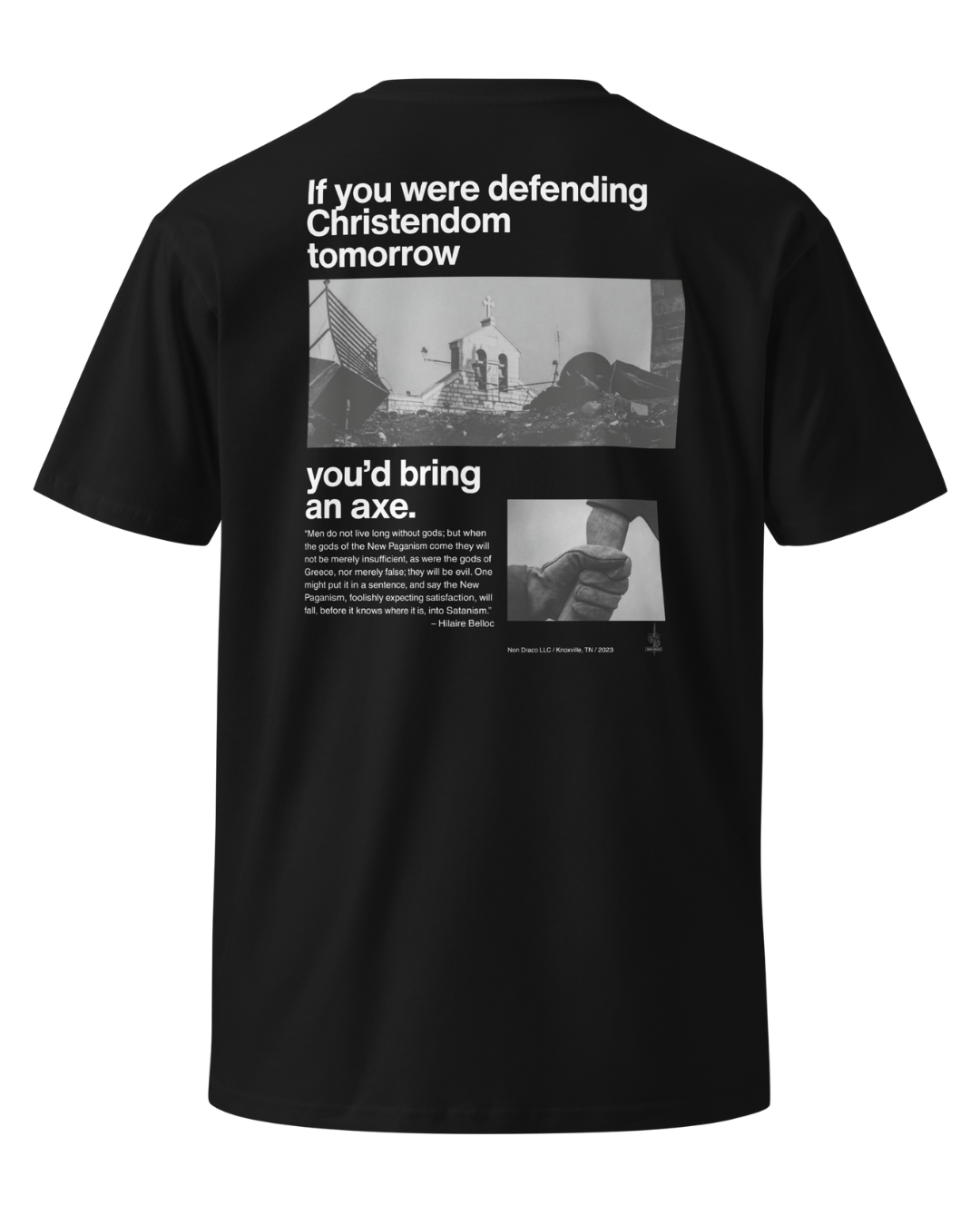 Boniface Defend Christendom Black Tshirt
