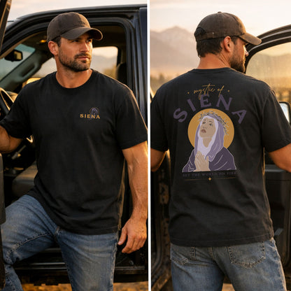 Siena Heavyweight Tshirt in Ivory, Black