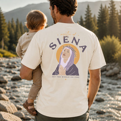 Siena Heavyweight Tshirt in Ivory, Black