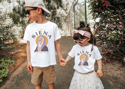 Siena Toddler Short Sleeve Tee in Black, White