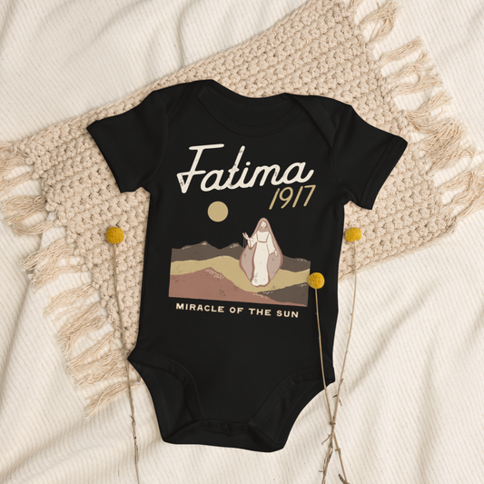 Baby Bodysuit - Fatima 1917 - Black 3M - 18M