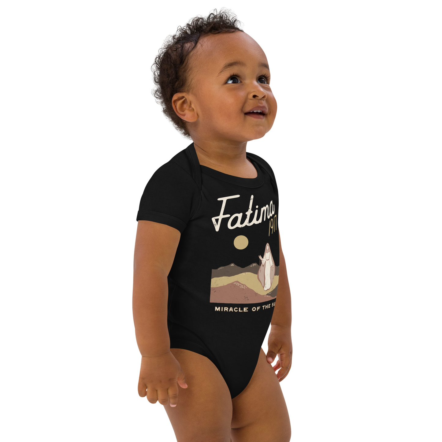 Baby Bodysuit - Fatima 1917 - Black 3M - 18M